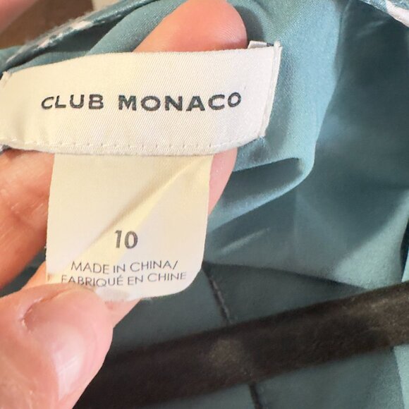 CLUB MONACO Josefienahh Floral Print Georgette Silk Dres Size 10 - Picture 10 of 12